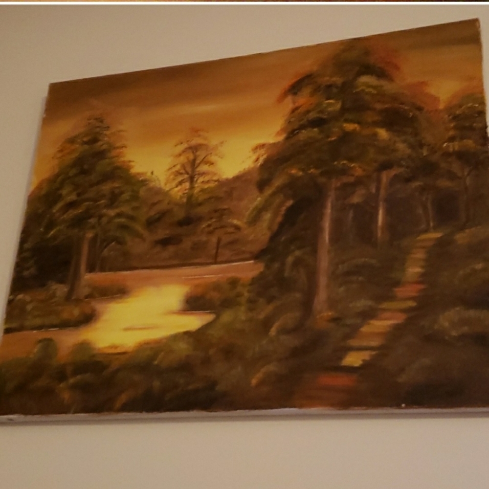Vintage oil painting